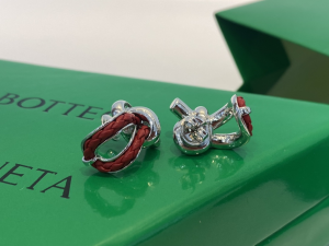 Bottega Veneta Red Earrings