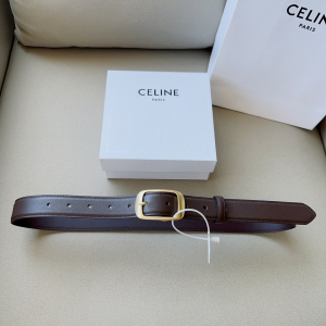 Burberry Leather Belt Burgundy 30MM