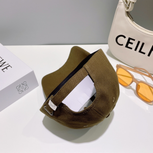 Chanel CC Logo Baseball Cap Hat Green