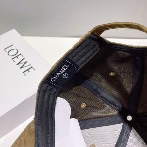 Chanel CC Logo Baseball Cap Hat Green