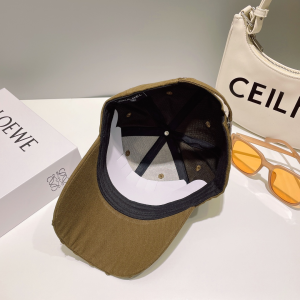 Chanel CC Logo Baseball Cap Hat Green