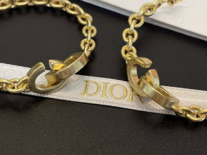 Dior CD Lock Earrings Gold