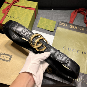 Gucci GG Marmont Leather Belt Black 40MM
