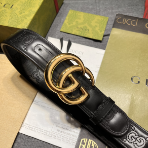 Gucci GG Marmont Leather Belt Black 40MM