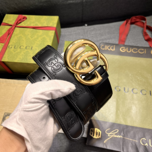 Gucci GG Marmont Leather Belt Black 40MM