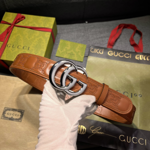 Gucci GG Marmont Leather Belt Brown 40MM