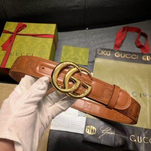Gucci GG Marmont Leather Belt Brown 40MM