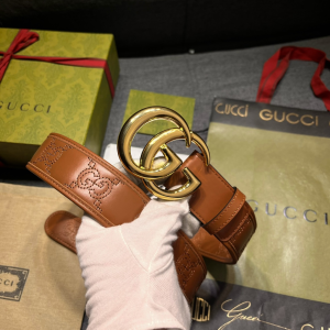 Gucci GG Marmont Leather Belt Brown 40MM