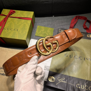 Gucci GG Marmont Leather Belt Brown 40MM