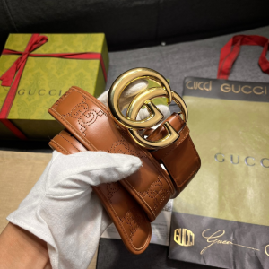 Gucci GG Marmont Leather Belt Brown 40MM