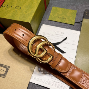 Gucci GG Marmont Leather Belt Brown 40MM