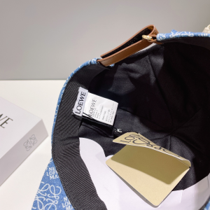 Loewe Anagram Denim Blue Baseball Hat