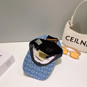 Loewe Anagram Denim Blue Baseball Hat