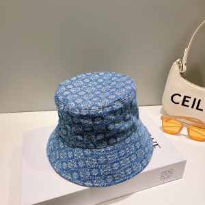 Loewe Anagram Denim Blue Bucket Hat