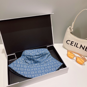 Loewe Anagram Denim Blue Bucket Hat