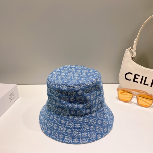 Loewe Anagram Denim Blue Bucket Hat