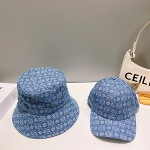 Loewe Anagram Denim Blue Bucket Hat