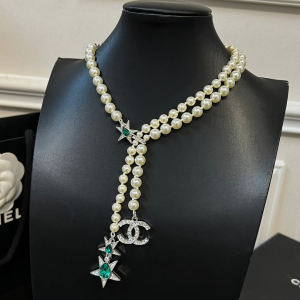 Chanel Crystals CC Pearls Necklaces