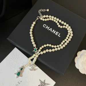 Chanel Crystals CC Pearls Necklaces