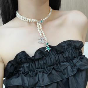 Chanel Crystals CC Pearls Necklaces