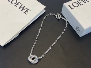 Loewe Donut Single Link Silver Necklaces