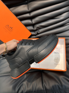 Hermes Giga Sneakers Black Calfskin