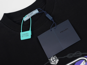 Prada Black Cotton T Shirt