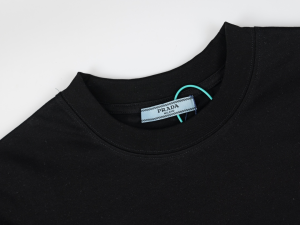 Prada Black Cotton T Shirt