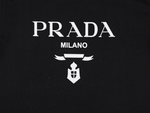 Prada Black Cotton T Shirt