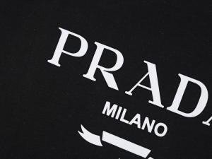 Prada Black Cotton T Shirt