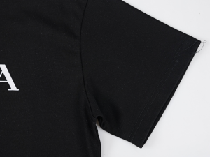 Prada Black Cotton T Shirt