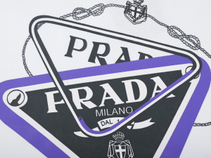 Prada White Cotton T Shirt