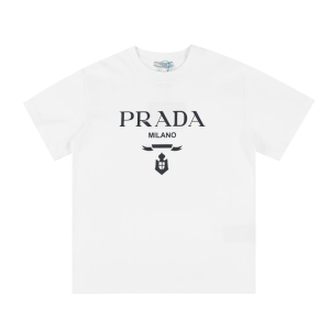 Prada White Cotton T Shirt