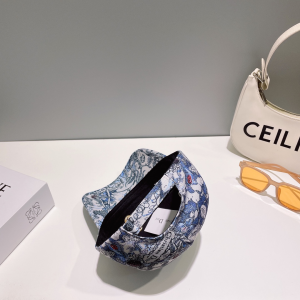 Dior Cotton Blue Baseball Cap Hat