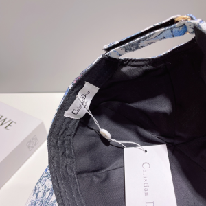 Dior Cotton Blue Baseball Cap Hat