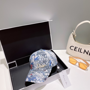 Dior Cotton Blue Baseball Cap Hat