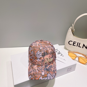 Dior Cotton Pink Baseball Cap Hat