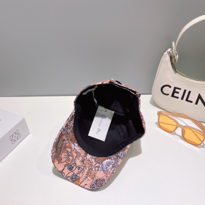 Dior Cotton Pink Baseball Cap Hat