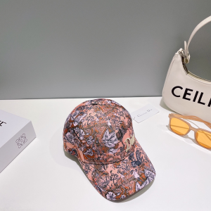 Dior Cotton Pink Baseball Cap Hat