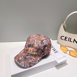 Dior Cotton Pink Baseball Cap Hat