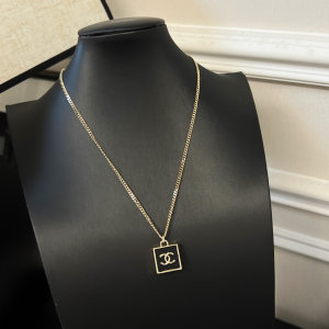 Chanel CC Logo Pendant Necklaces