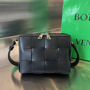 Bottega Veneta Small Cassette Camera Intreccio Leather Crossbody Bag Black Bottega Veneta Small Cassette Camera Intreccio Leather Crossbody Bag Black