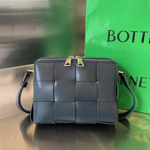 Bottega Veneta Small Cassette Camera Intreccio Leather Crossbody Bag Gray Bottega Veneta Small Cassette Camera Intreccio Leather Crossbody Bag Gray