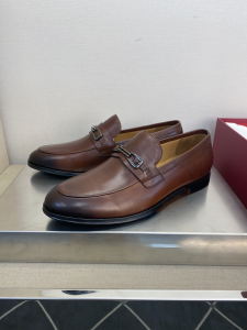 Bally Classic Leather Loafers Brown