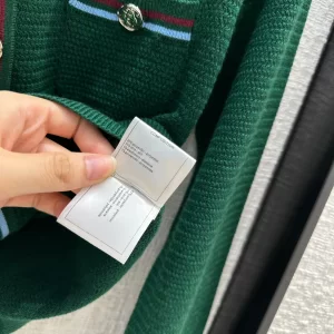 Chanel Sweater Cardigan Green