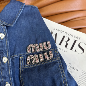 Miu Miu Denim Blue Dress