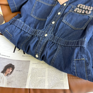 Miu Miu Denim Blue Dress