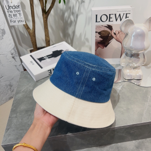 Chanel CC Denim Blue Bucket Hat