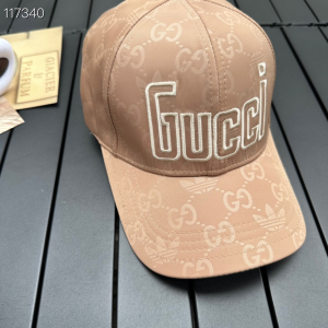 Gucci x Adidas GG Baseball Cap Hat Beige