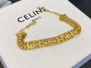 Celine Gourmette Chain Bracelets Gold